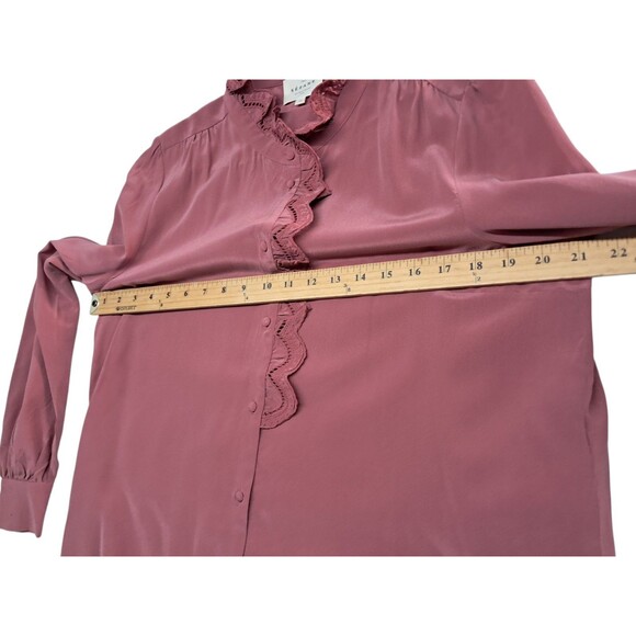 Sezane Pink Ruffle Blouse - Picture 16 of 16